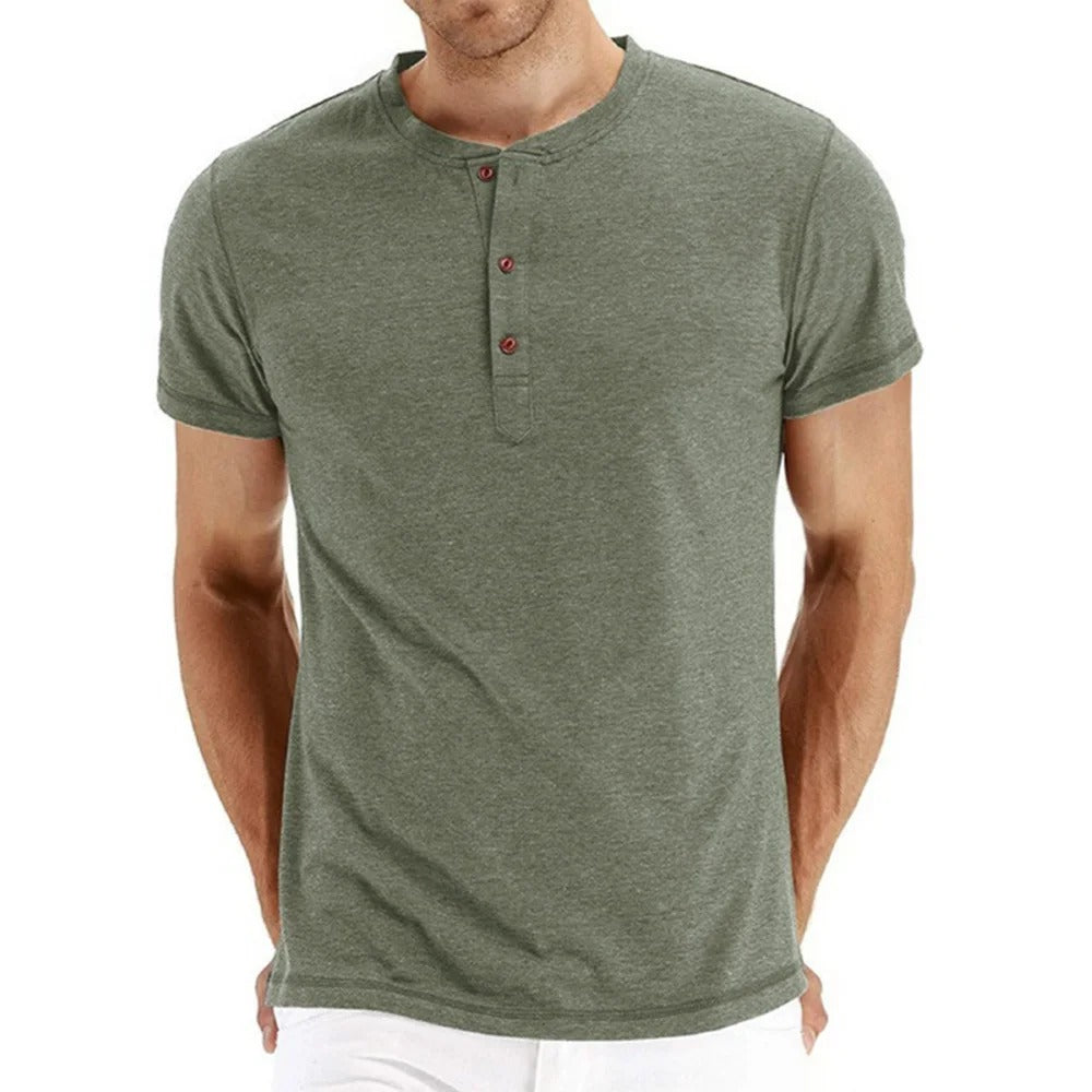 Tom Hollinger | Slim Fit Henley T-shirt made of cotton