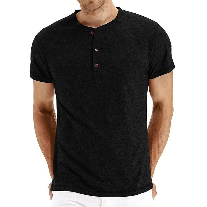 Tom Hollinger | Slim Fit Henley T-shirt made of cotton
