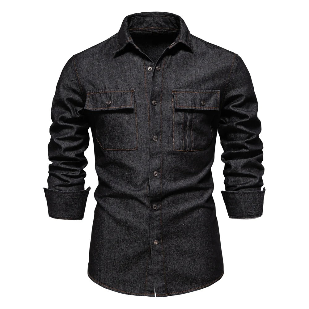 Tom Hollinger | Men's cotton jeans shirt