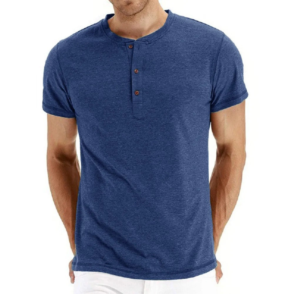 Tom Hollinger | Slim Fit Henley T-shirt made of cotton