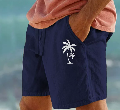 Tom Hollinger | Summer shorts with palm embroidery