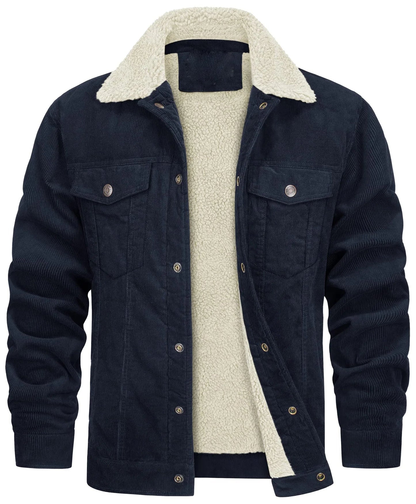 Tom Hollinger | Feeded cord jacket with Sherpa collar