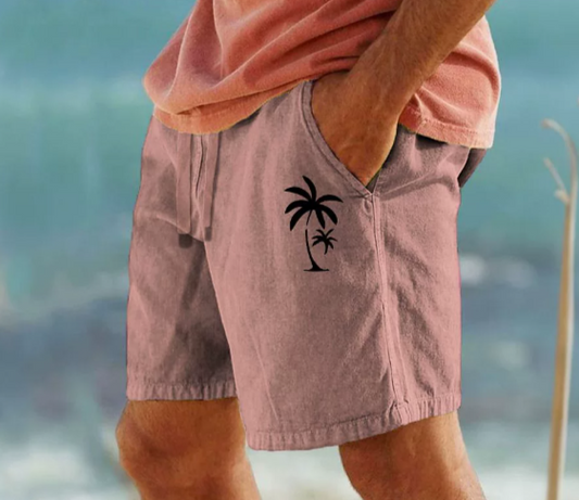 Tom Hollinger | Summer shorts with palm embroidery