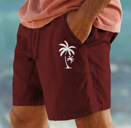 Tom Hollinger | Summer shorts with palm embroidery