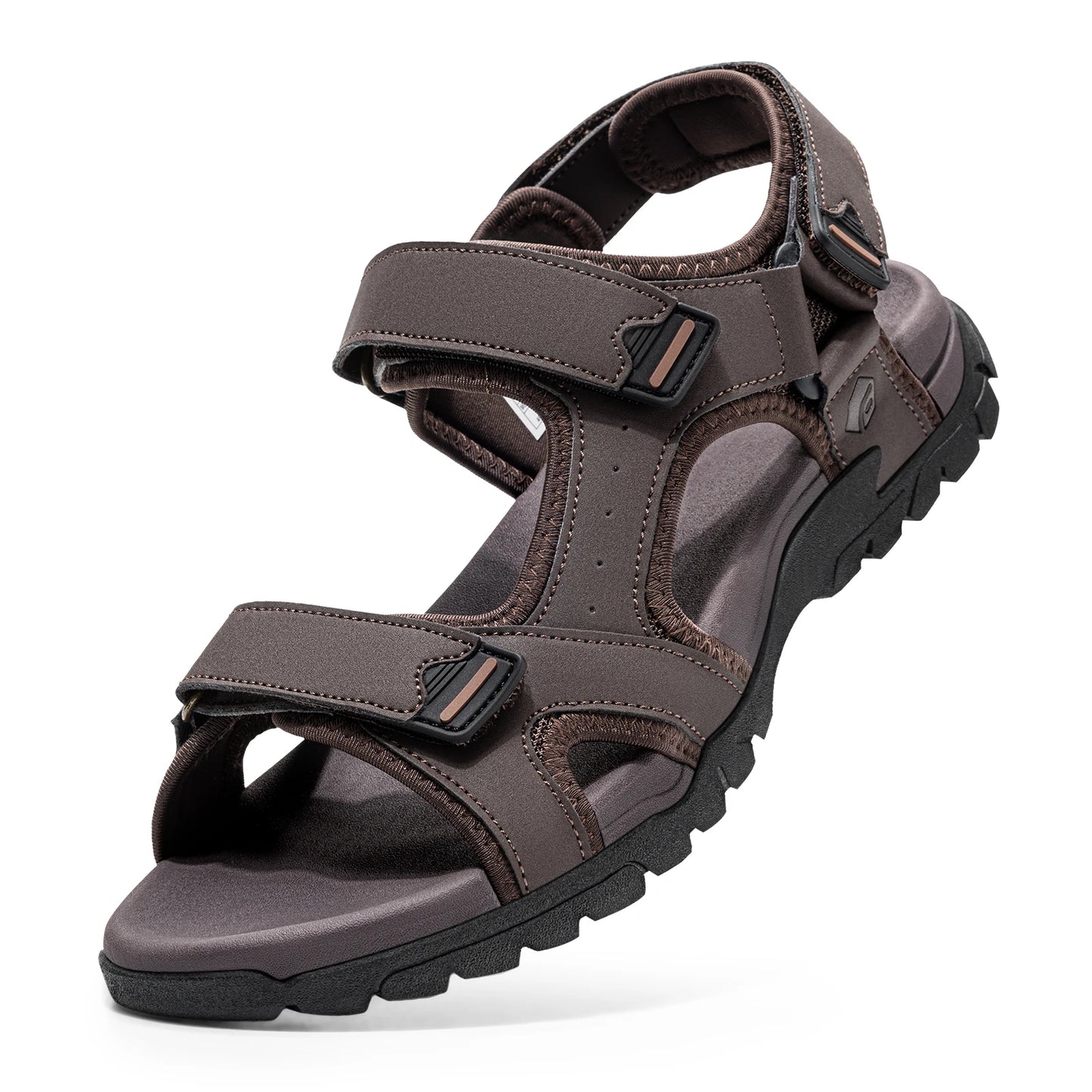 Herren breit geschnittene Zehenbox sportliche Walking-Sandalen