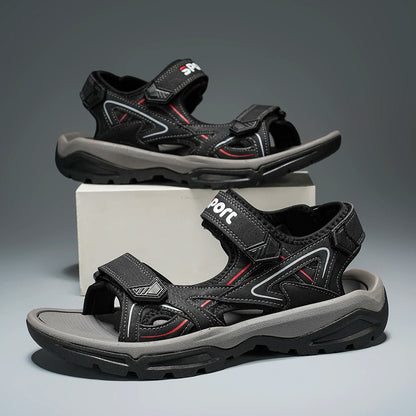 Herren Outdoor-Sportsandalen Verstellbar Rutschfeste Wandersandalen