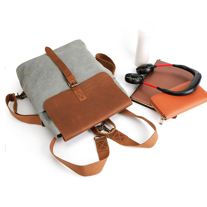 Tom Hollinger |  Leinwand Vintage Quadratischer Rucksack