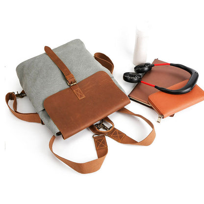 Tom Hollinger |  Leinwand Vintage Quadratischer Rucksack