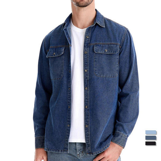 Tom Hollinger | Men Classic Cotton Denim Shirt