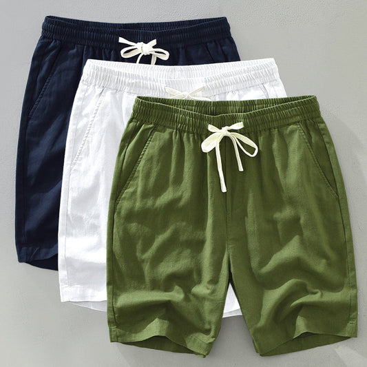 Tom Hollinger | Herren Islander Leinenshorts Lässige Sommer-Strandbekleidung