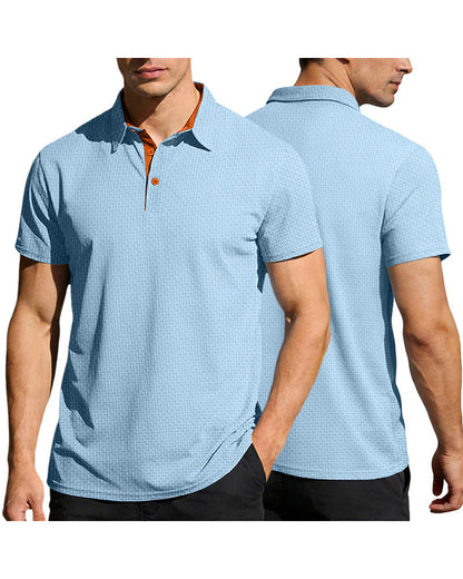 Herren Poloshirt mit Kurzarm und Regular Fit, Rückansicht