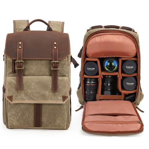 Tom Hollinger |  Vintage-inspirierter robuster Foto-Rucksack Unisex
