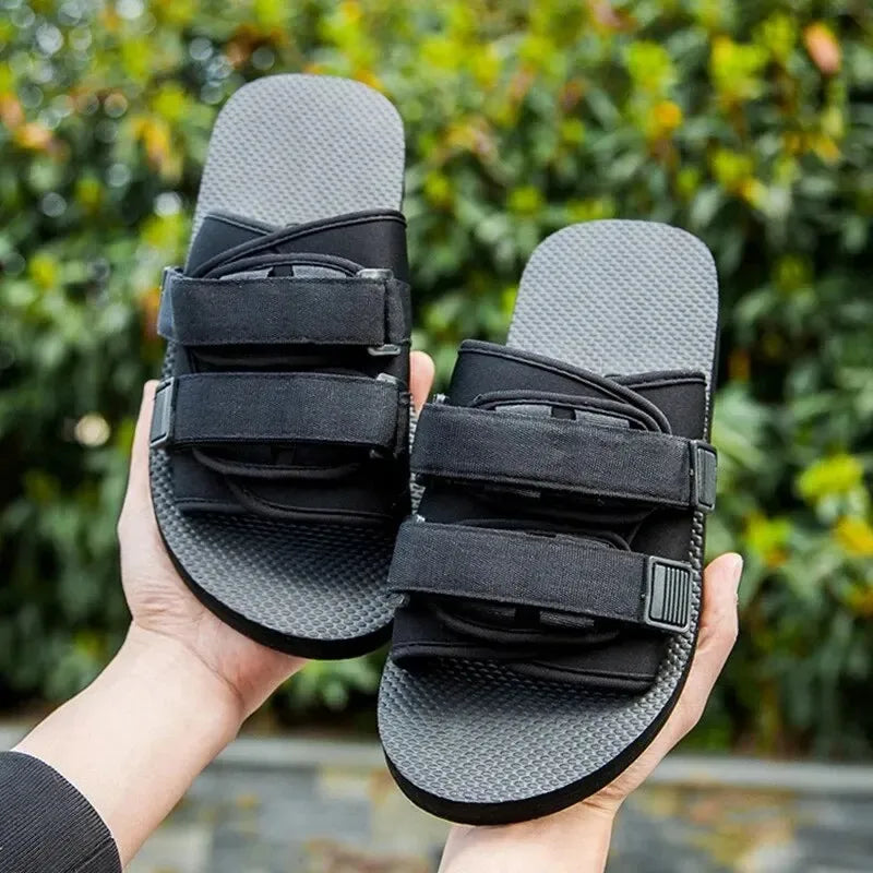 Canvas Slip-On Outdoor Hausschuhe Schwarz Unisex