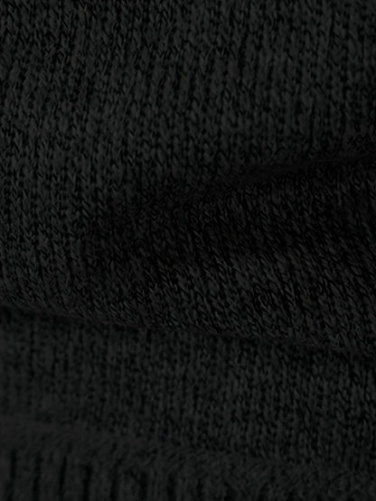 Herren-Strickjacke mit Stehkragen und langen Ärmeln