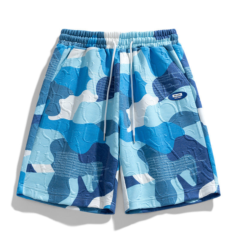 Herren Camo Shorts Mit Tunnelzugbund