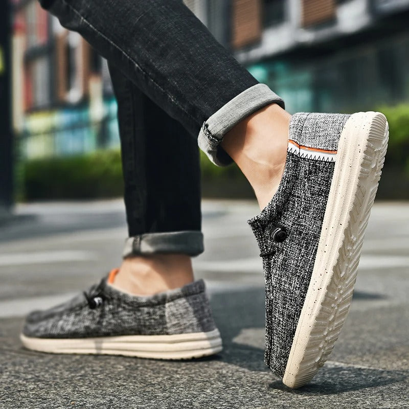 Tom Hollinger | Bequemer Denim-Slipper mit Kontrastdetails