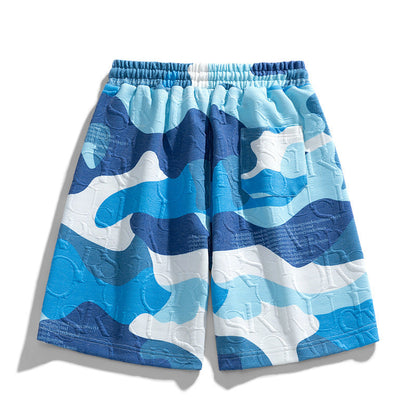 Herren Camo Shorts mit Camouflage-Muster im Detail