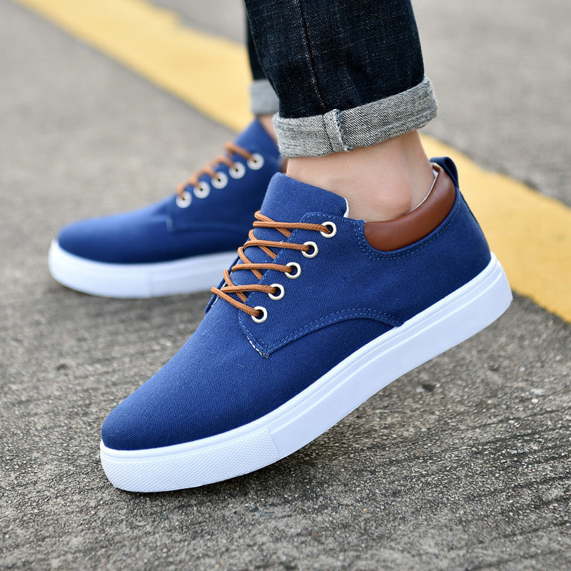 Herren Canvas Sneaker Mit Goodyear Rahmengenähter Sohle