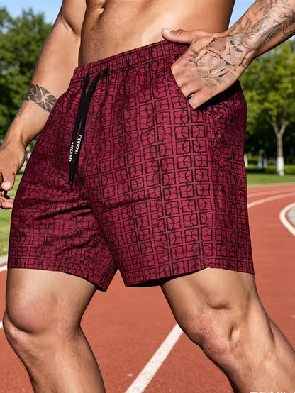 Herren Cargo-Shorts mit seitlichen Cargotaschen und Kettenprint