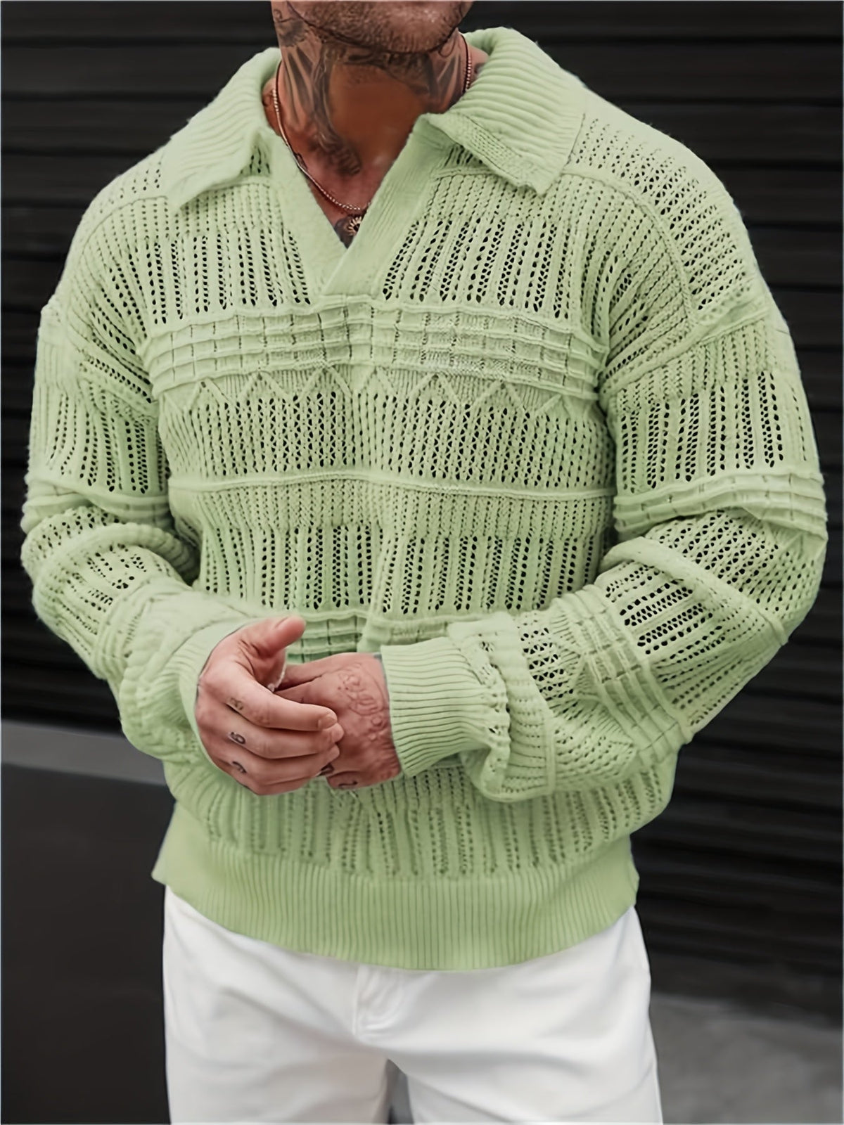 Herren-Langarm-Polo für einen stilvollen Alltagslook