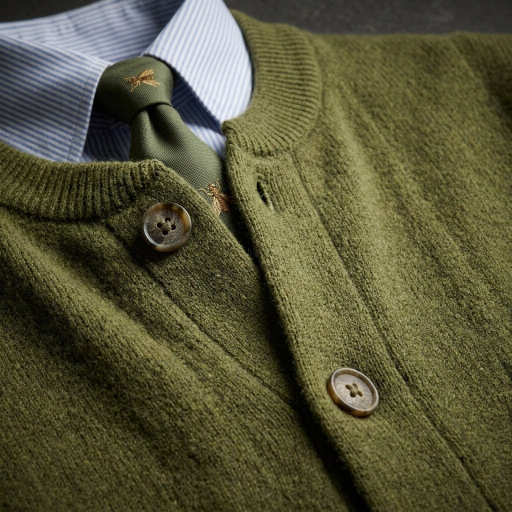 Weiche Strickjacke mit klassischem Schnitt und praktischer Knopfleiste