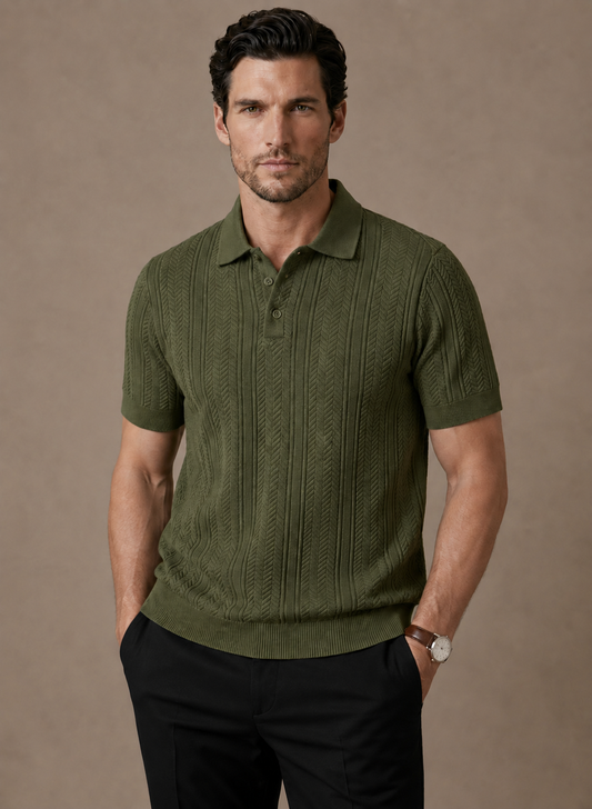 Tom Hollinger | Herren Slim Fit Atmungsaktives Sommer Polohemd