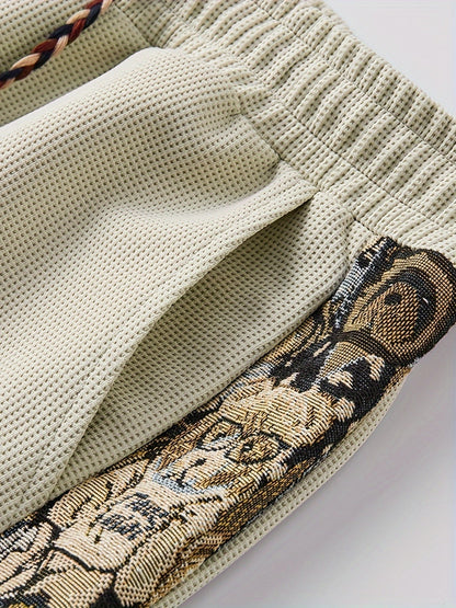 Unisex Shorts im Casual-Stil mit gestickten Seitendetails