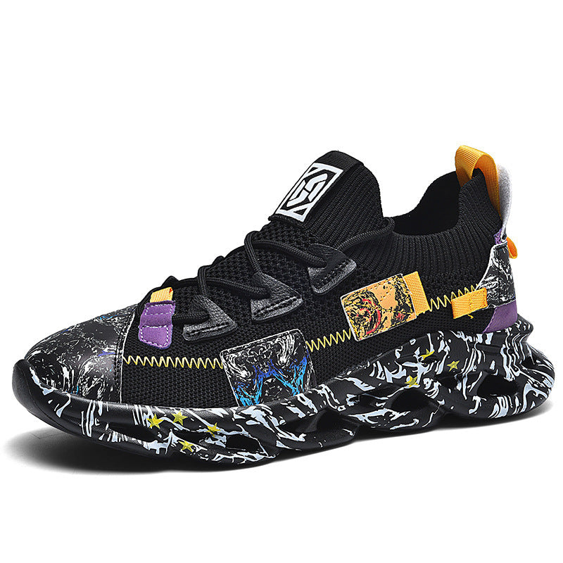 Detailansicht des Unisex Sneakers mit Print auf dem Obermaterial