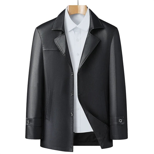 Tom Hollinger | Elegant synthetic leather coat