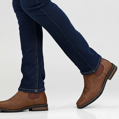 Ansicht der bequemen Innensohle der Herren Chelsea Boots