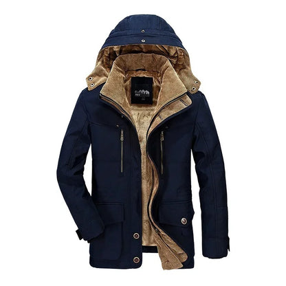 Insulated hooded jacket with plush interior