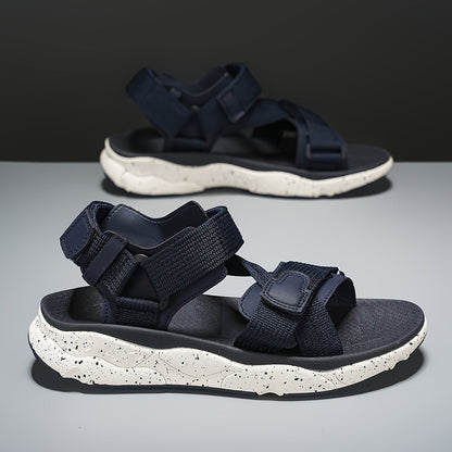 Damen Sport Sandalen mit verstellbaren Riemen in Rückansicht