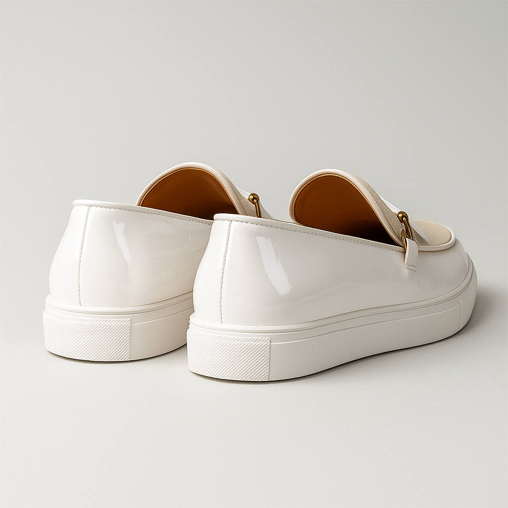 Herrenloafer mit glänzender Oberfläche für stilvolle Outfits