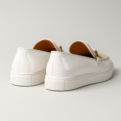 Herrenloafer mit glänzender Oberfläche für stilvolle Outfits