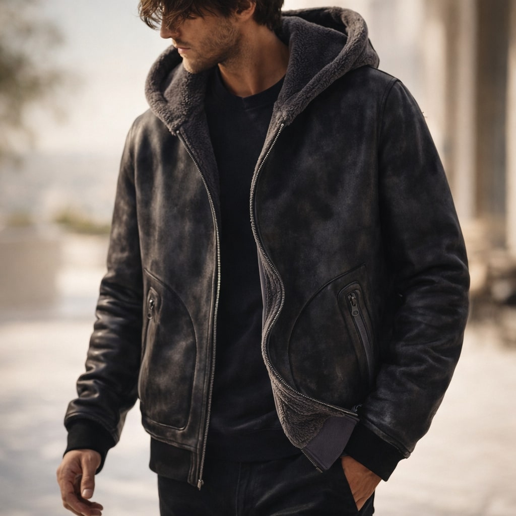 Isolierte Herrenjacke als vielseitige Outdoor-Bekleidung