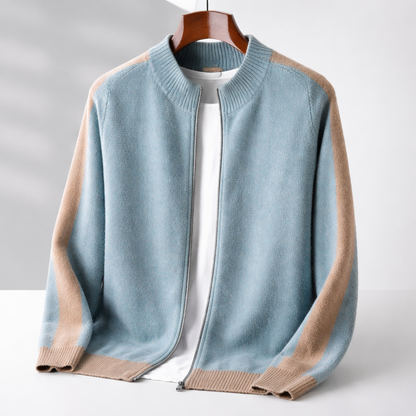 Herrenjacke aus Merinowollmix für stilvolle Übergangstage