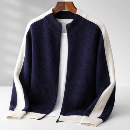 Herren-Merinowolljacke als eleganter Alltagslook kombiniert