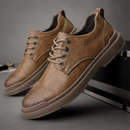 Tom Hollinger™ - Classic Brown Leather Casual Shoes