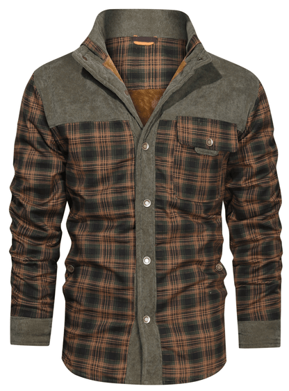 Karierte Flanelljacke Mit Kunstfellfutter