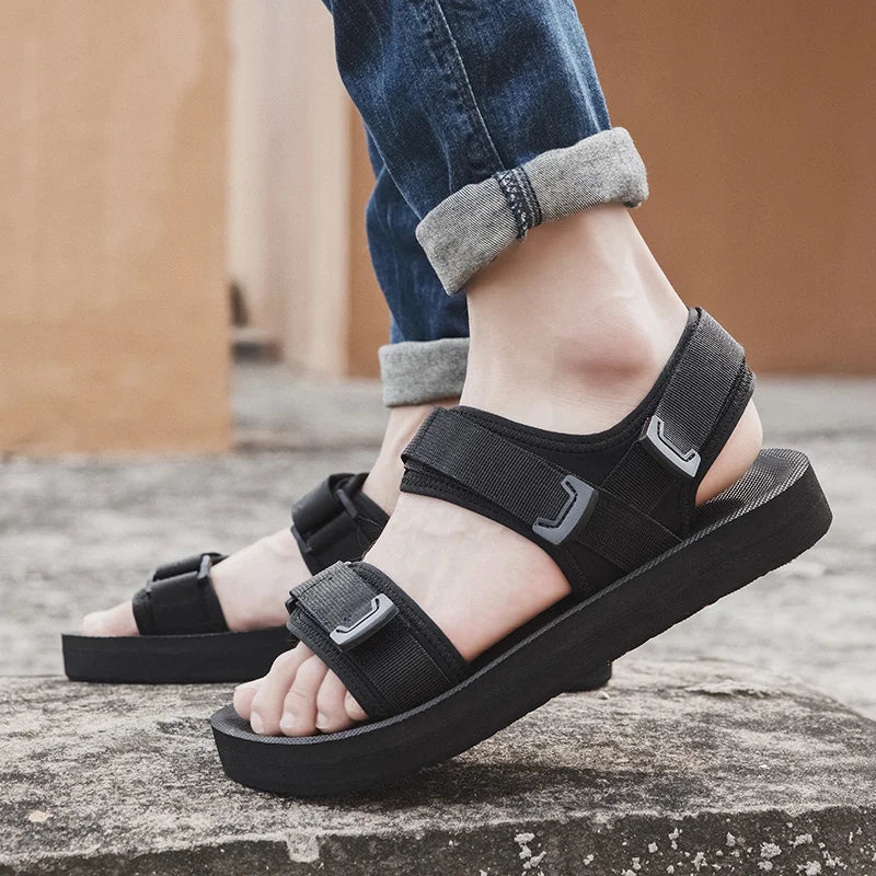 Herren Outdoor Sandalen Leichtgewicht Weiches Gewebe Rutschfest