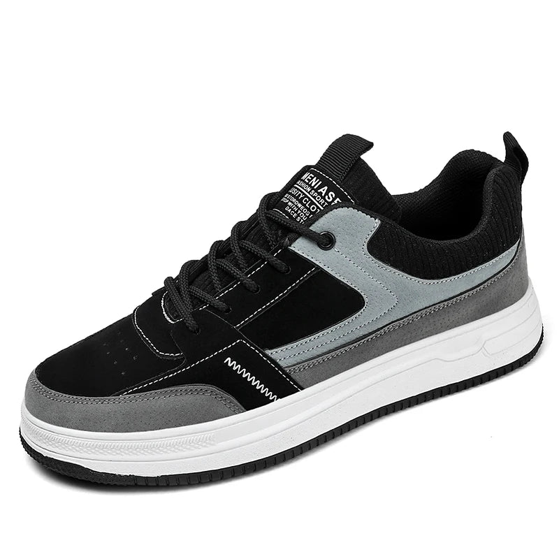Herren Patchwork Low-Top Sneakers Freizeitschuhe