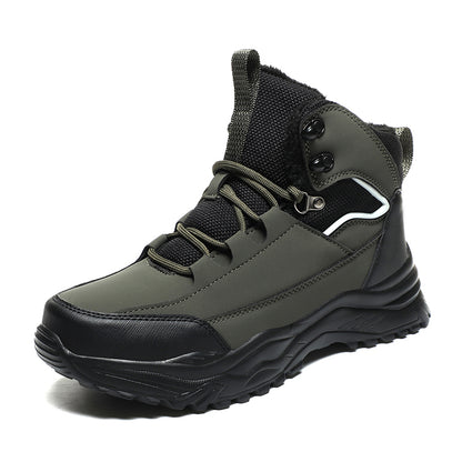 Men's Waterproof Leather Winter Boots