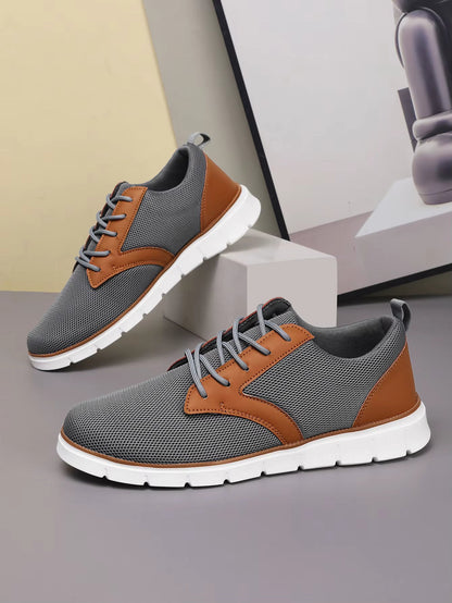 Herren Canvas Leder Sneaker