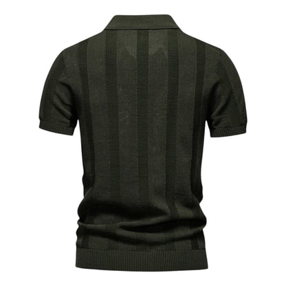 Tom Hollinger | Herren Poloshirt aus offenem Maschenstrick