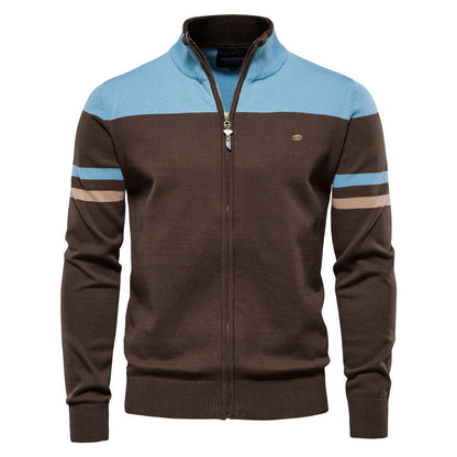Tom Hollinger | Fashionable knitting cardigan for men