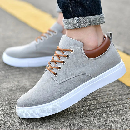 Herren Canvas Leder Sneaker
