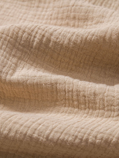 Tom Hollinger | Crumpled cotton henley shirt