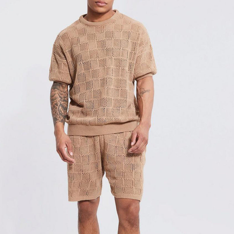 Herren Zweiteiler Set Mit Relaxed Fit Streetwear