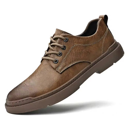 Tom Hollinger™ - Classic Brown Leather Casual Shoes