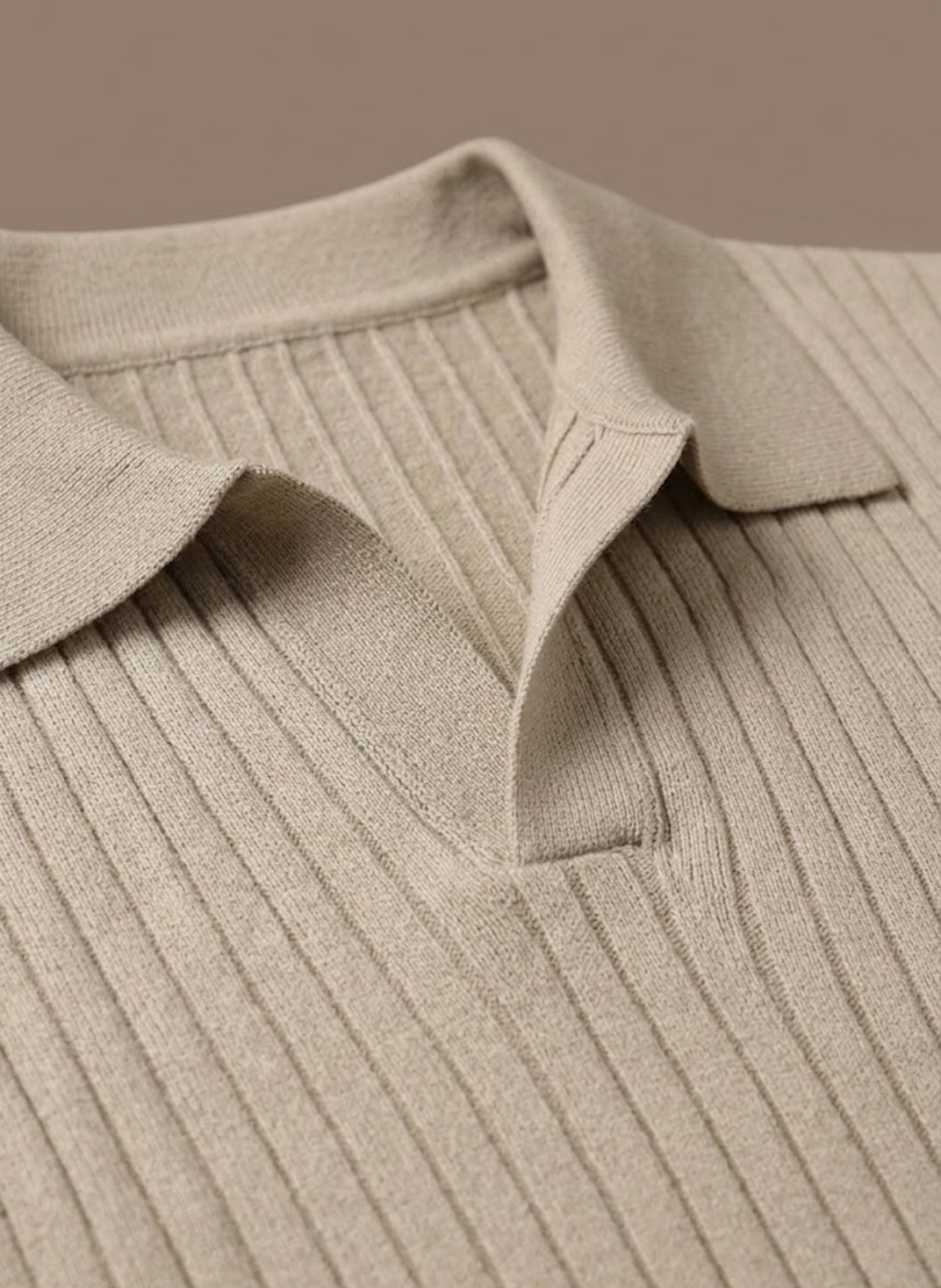 Tom Hollinger | Herren Rippenstrick Poloshirt Leicht Sommer Freizeit